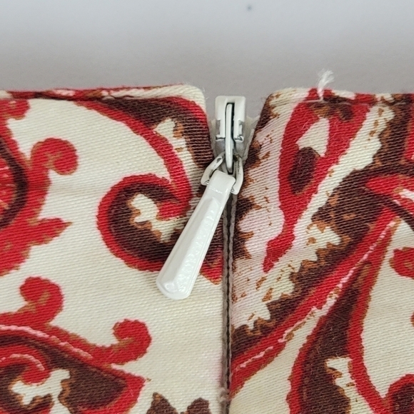 Lady Hagen Tango Red Woven Paisley Print Golf Skirt/Skort Sz 8 - Picture 7 of 14